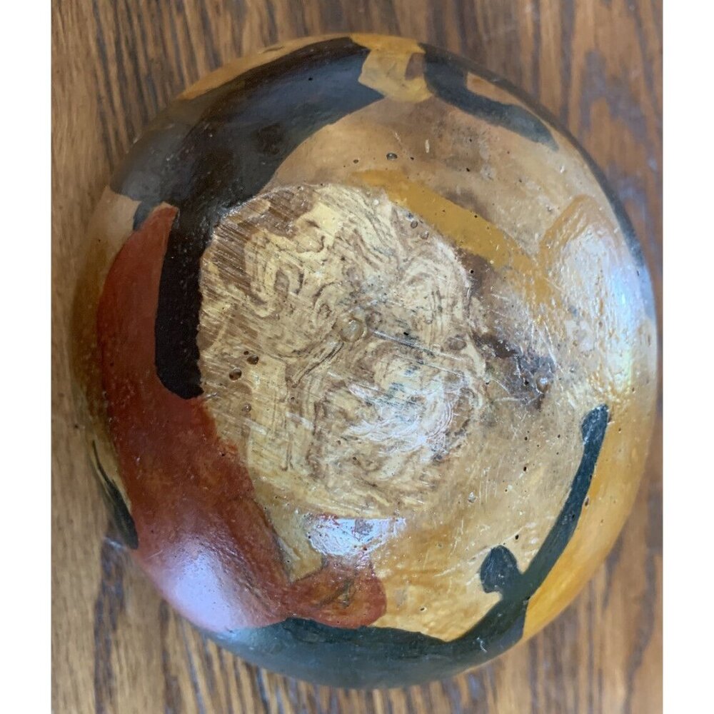 Primitive Clay Bowl Horses Cave Painting Style‎ - Picture 6 of 7